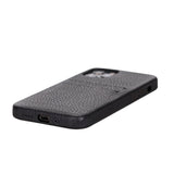 iPhone 12 Snap - on Full Cover Leather Case with Credit Card Slots by Hardiston - premium iPhone 12 Cases