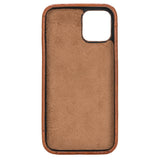 iPhone 12 Snap - on Full Cover Leather Case with Credit Card Slots by Hardiston - premium iPhone 12 Cases