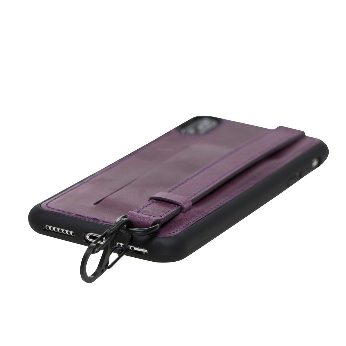 iPhone 12 Snap - on Leather Grip Case by Hardiston - premium iPhone 12 Cases