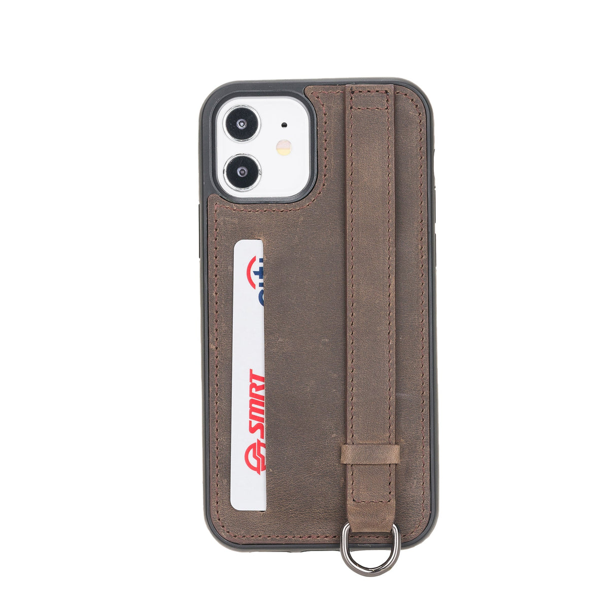 iPhone 12 Snap - on Leather Grip Case by Hardiston - premium iPhone 12 Cases