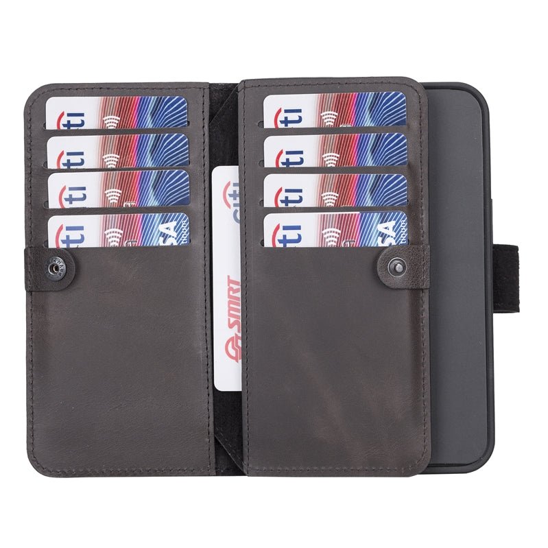 iPhone 13 Leather Dual Wallet Case by Hardiston - premium iPhone 13 Cases