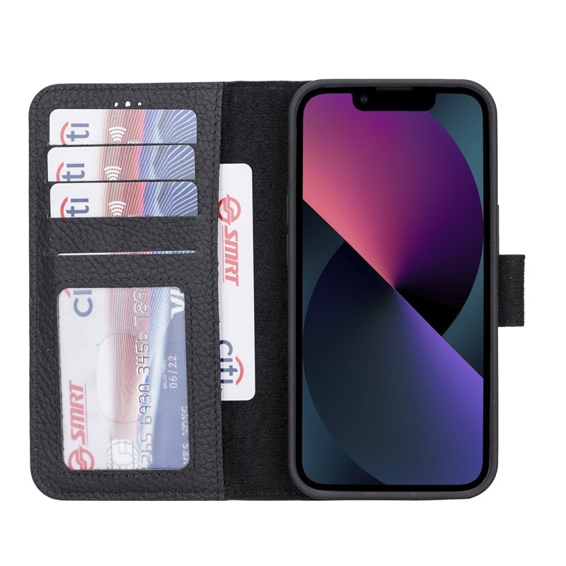 iPhone 13 Leather Wallet Case by Hardiston - premium iPhone 13 Cases