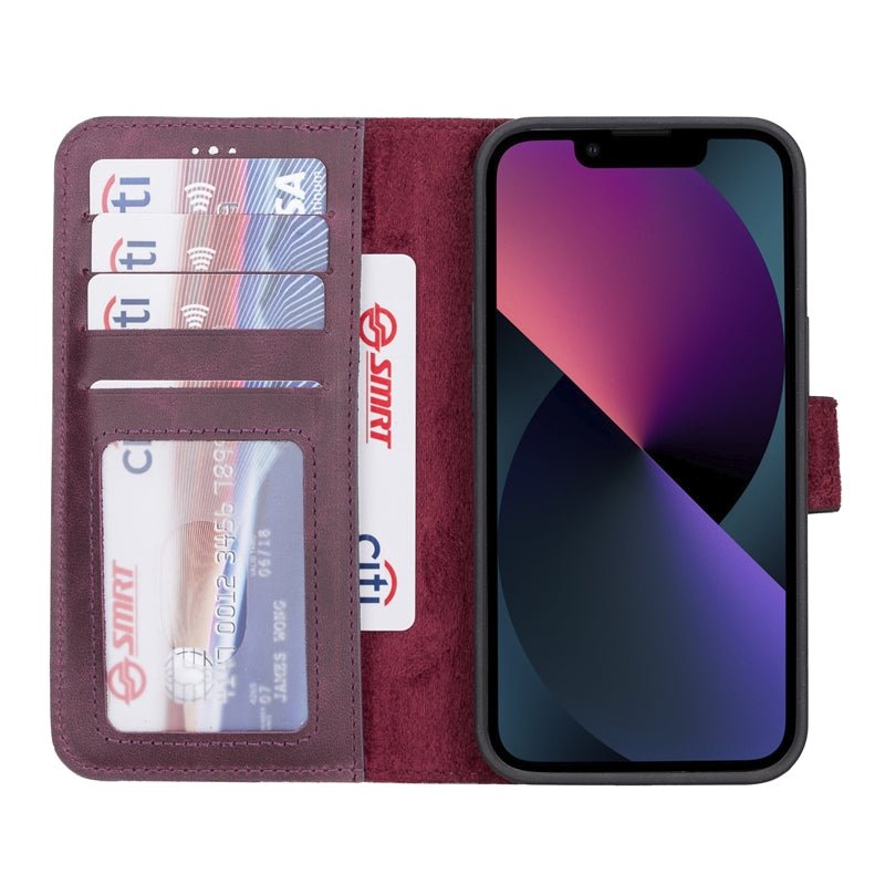 iPhone 13 Leather Wallet Case by Hardiston - premium iPhone 13 Cases