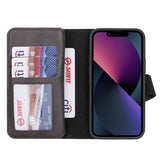 iPhone 13 Mini Leather Dual Wallet Case by Hardiston - premium iPhone 13 Cases