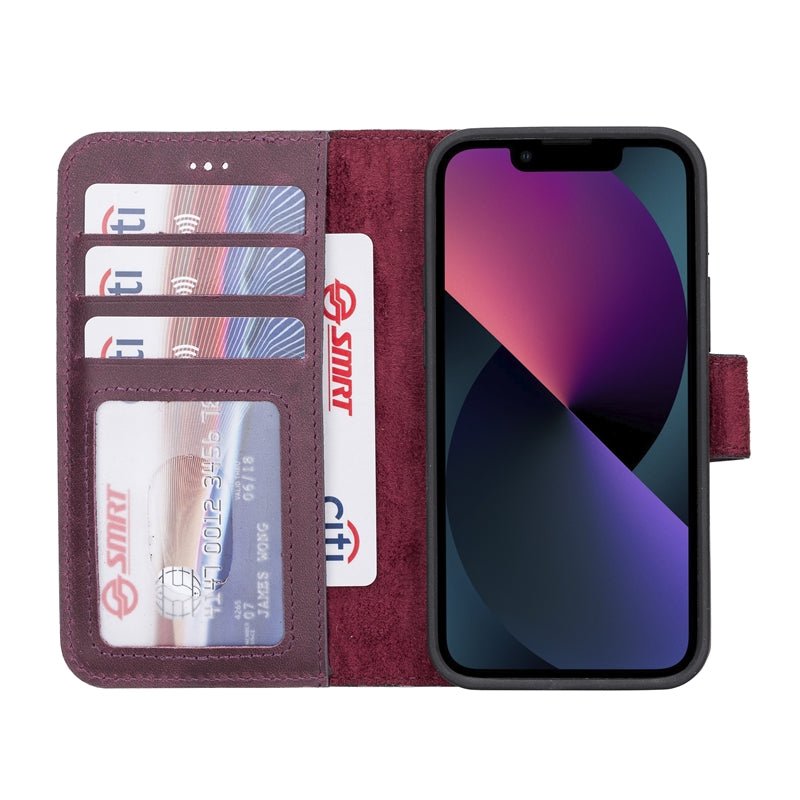 iPhone 13 Mini Leather Wallet Case by Hardiston - premium iPhone 13 Cases