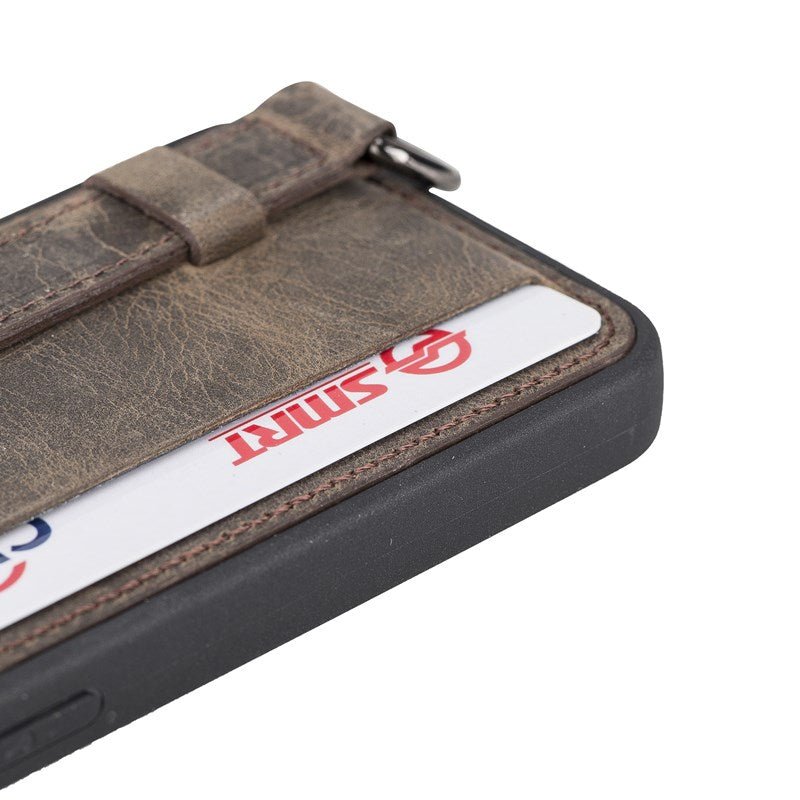iPhone 13 Mini Snap - on Leather Grip Case by Hardiston - premium iPhone 13 Cases
