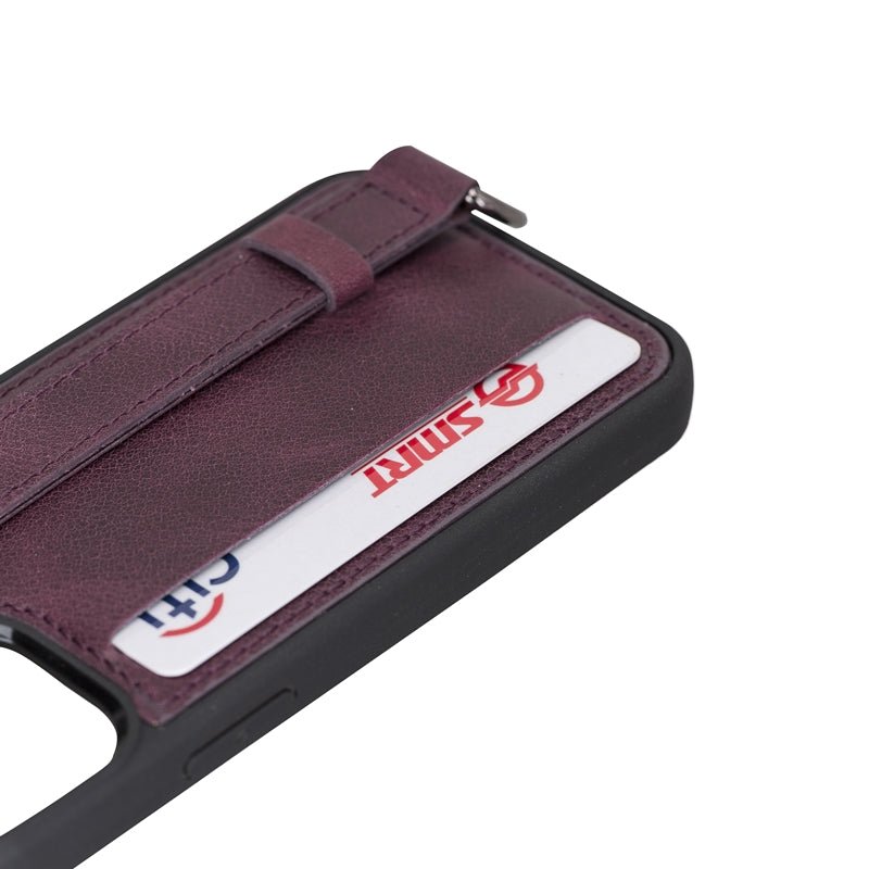 iPhone 13 Mini Snap - on Leather Grip Case by Hardiston - premium iPhone 13 Cases