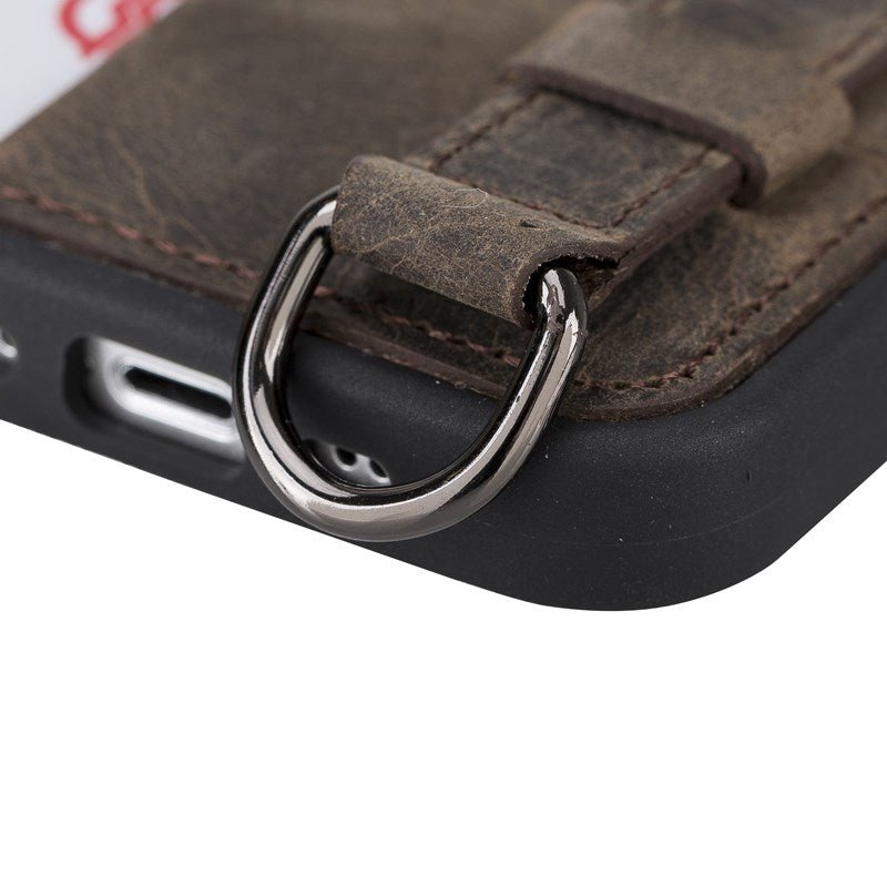 iPhone 13 Mini Snap - on Leather Grip Case by Hardiston - premium iPhone 13 Cases