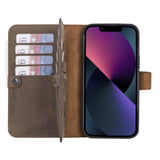 iPhone 13 Pro Leather Dual Wallet Case by Hardiston - premium iPhone 13 Cases