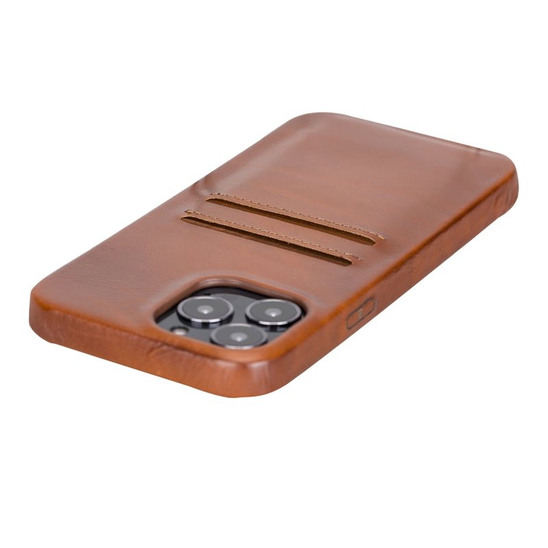 iPhone 13 Pro Leather Snap - on wallet case by Hardiston - premium iPhone 13 Cases