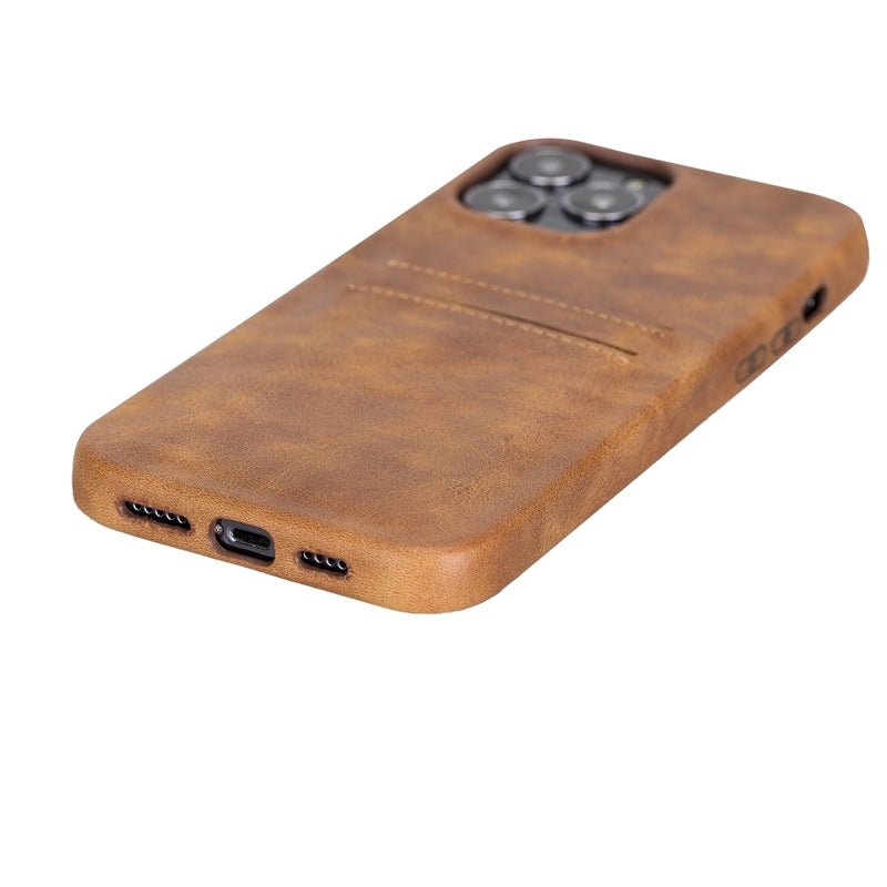 iPhone 13 Pro Leather Snap - on wallet case by Hardiston - premium iPhone 13 Cases