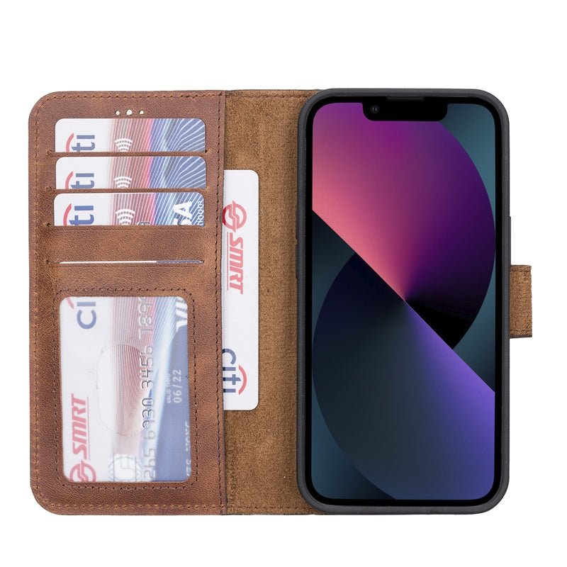 iPhone 13 Pro Leather Wallet Case by Hardiston - premium iPhone 13 Cases