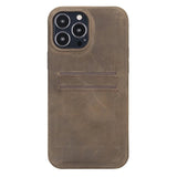 iPhone 13 Pro Max Leather Snap - on wallet case by Hardiston - premium iPhone 13 Cases