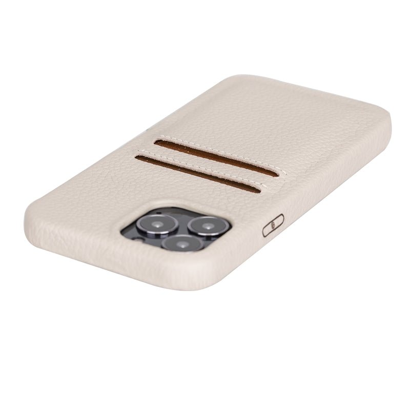 iPhone 13 Pro Max Leather Snap - on wallet case by Hardiston - premium iPhone 13 Cases