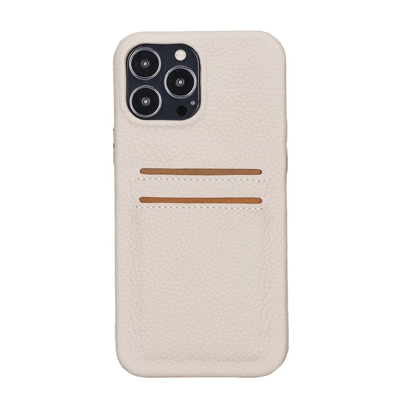 iPhone 13 Pro Max Leather Snap - on wallet case by Hardiston - premium iPhone 13 Cases