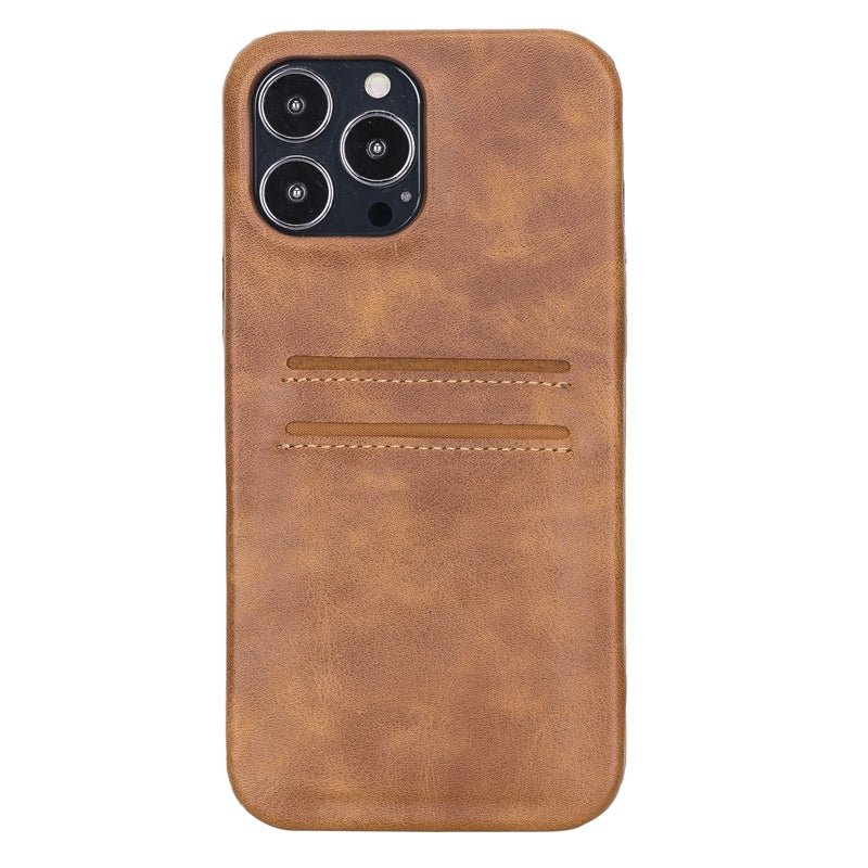 iPhone 13 Pro Max Leather Snap - on wallet case by Hardiston - premium iPhone 13 Cases