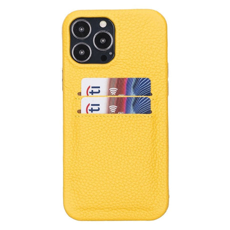 iPhone 13 Pro Max Leather Snap - on wallet case by Hardiston - premium iPhone 13 Cases