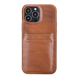 iPhone 13 Pro Max Leather Snap - on wallet case by Hardiston - premium iPhone 13 Cases