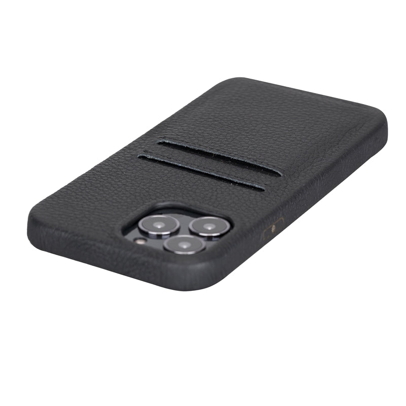 iPhone 13 Pro Max Leather Snap - on wallet case by Hardiston - premium iPhone 13 Cases
