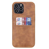 iPhone 13 Pro Max Leather Snap - on wallet case by Hardiston - premium iPhone 13 Cases