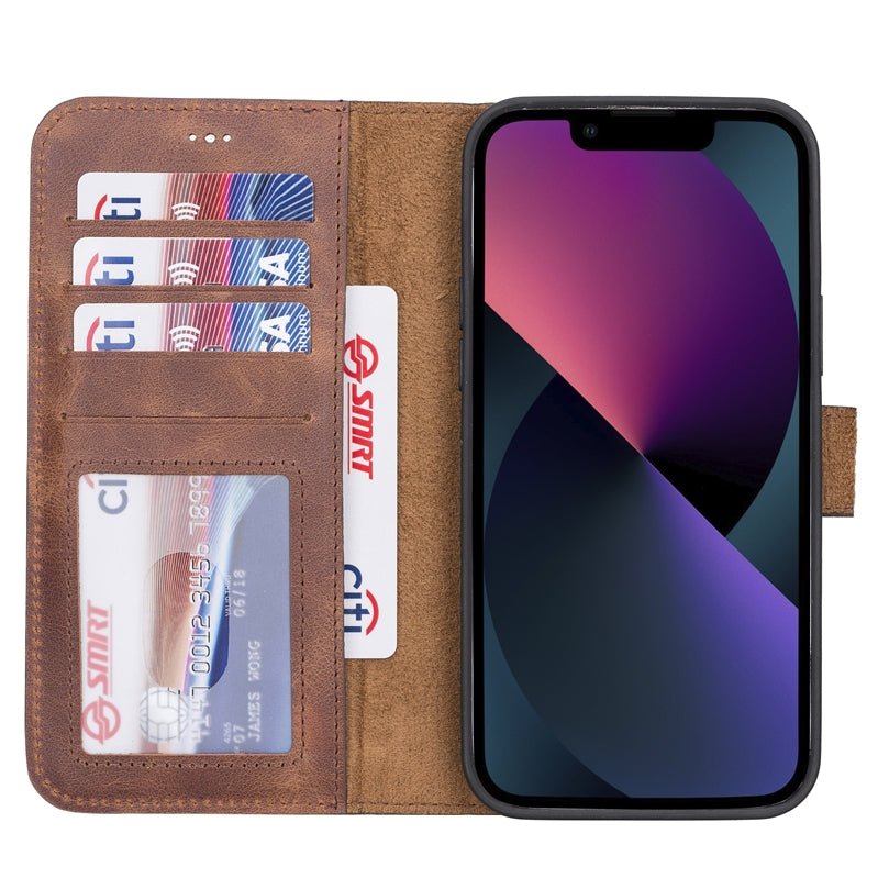 iPhone 13 Pro Max Leather Wallet Case by Hardiston - premium iPhone 13 Cases