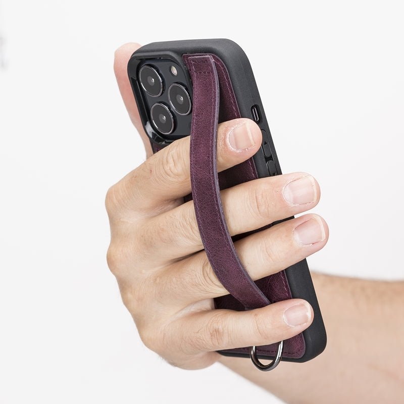 iPhone 13 Pro Snap - on Leather Grip Case by Hardiston - premium iPhone 13 Cases