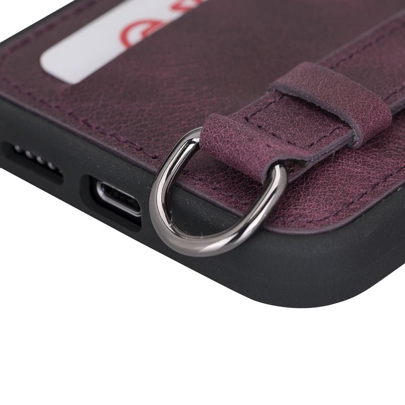 iPhone 13 Pro Snap - on Leather Grip Case by Hardiston - premium iPhone 13 Cases