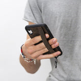 iPhone 13 Snap - on Leather Grip Case by Hardiston - premium iPhone 13 Cases