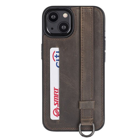 iPhone 13 Snap - on Leather Grip Case by Hardiston - premium iPhone 13 Cases