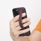 iPhone 13 Snap - on Leather Grip Case by Hardiston - premium iPhone 13 Cases