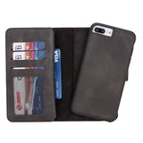 iPhone 8 Plus / iPhone 7 Plus Dual Fold Magnetic Detachable Leather Wallet Case by Hardiston - premium iPhone 7 - 8 - SE Cases