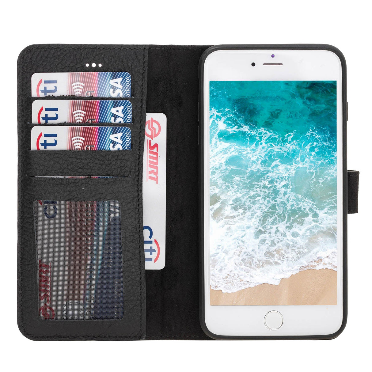 iPhone 8 Plus / iPhone 7 Plus Magnetic Detachable Leather Wallet Case by Hardiston - premium iPhone 7 - 8 - SE Cases