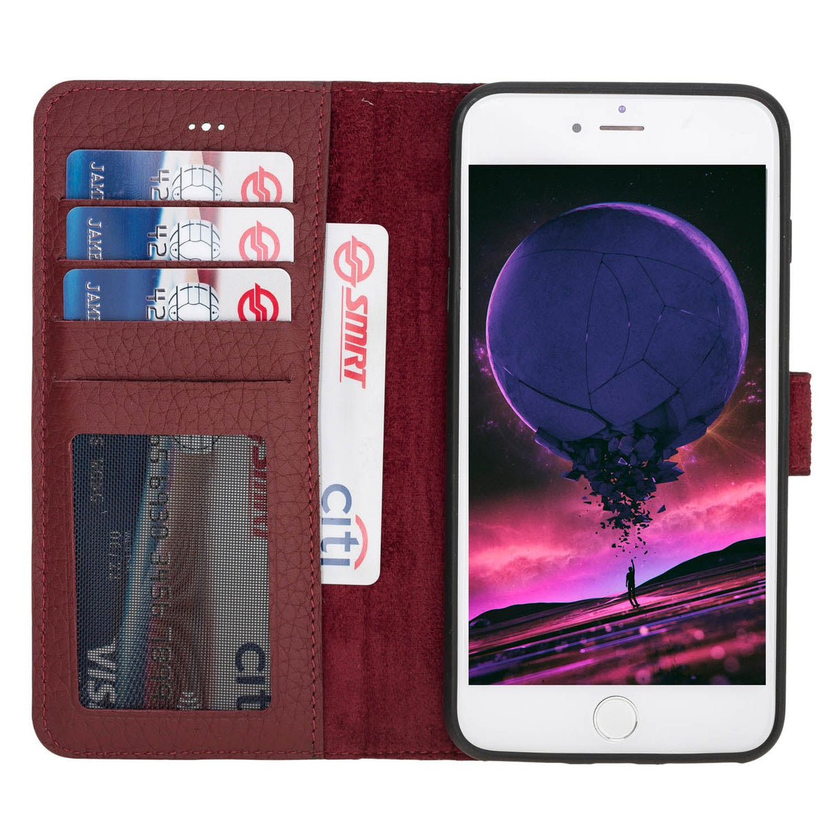 iPhone 8 Plus / iPhone 7 Plus Magnetic Detachable Leather Wallet Case by Hardiston - premium iPhone 7 - 8 - SE Cases