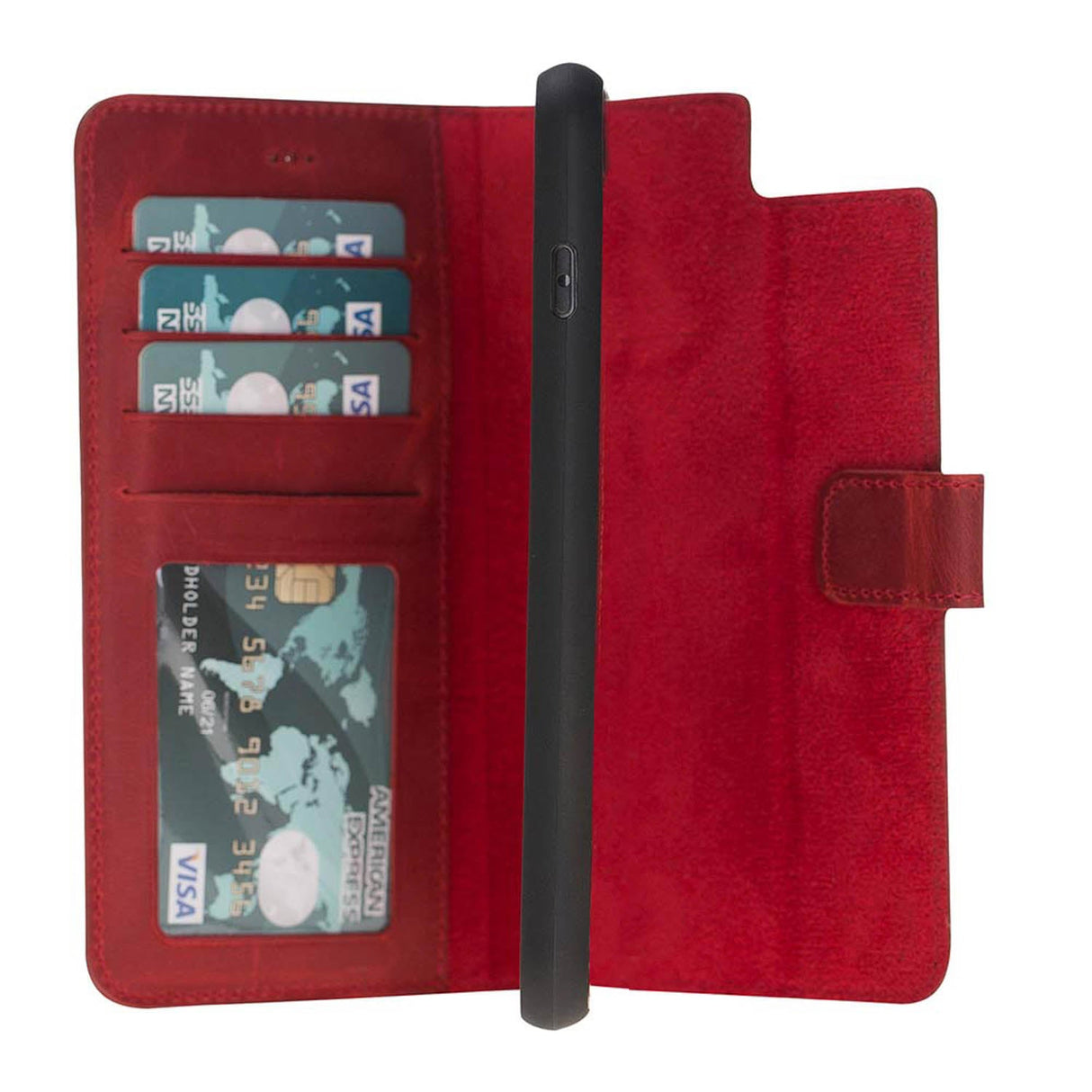 iPhone 8 Plus / iPhone 7 Plus Magnetic Detachable Leather Wallet Case by Hardiston - premium iPhone 7 - 8 - SE Cases