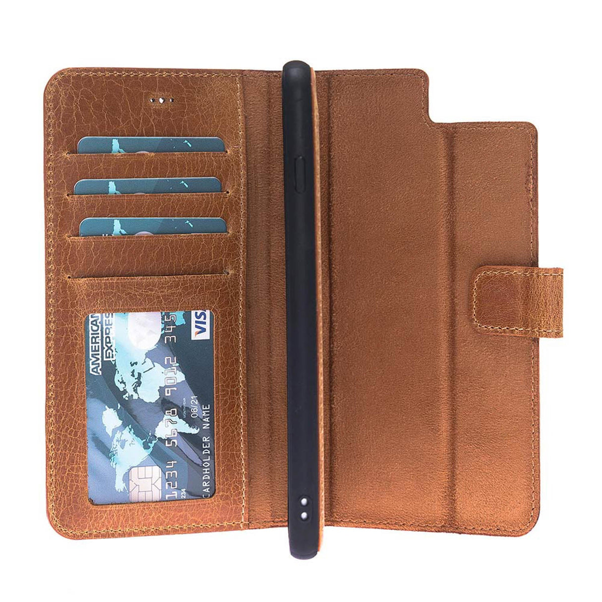 iPhone 8 Plus / iPhone 7 Plus Magnetic Detachable Leather Wallet Case by Hardiston - premium iPhone 7 - 8 - SE Cases