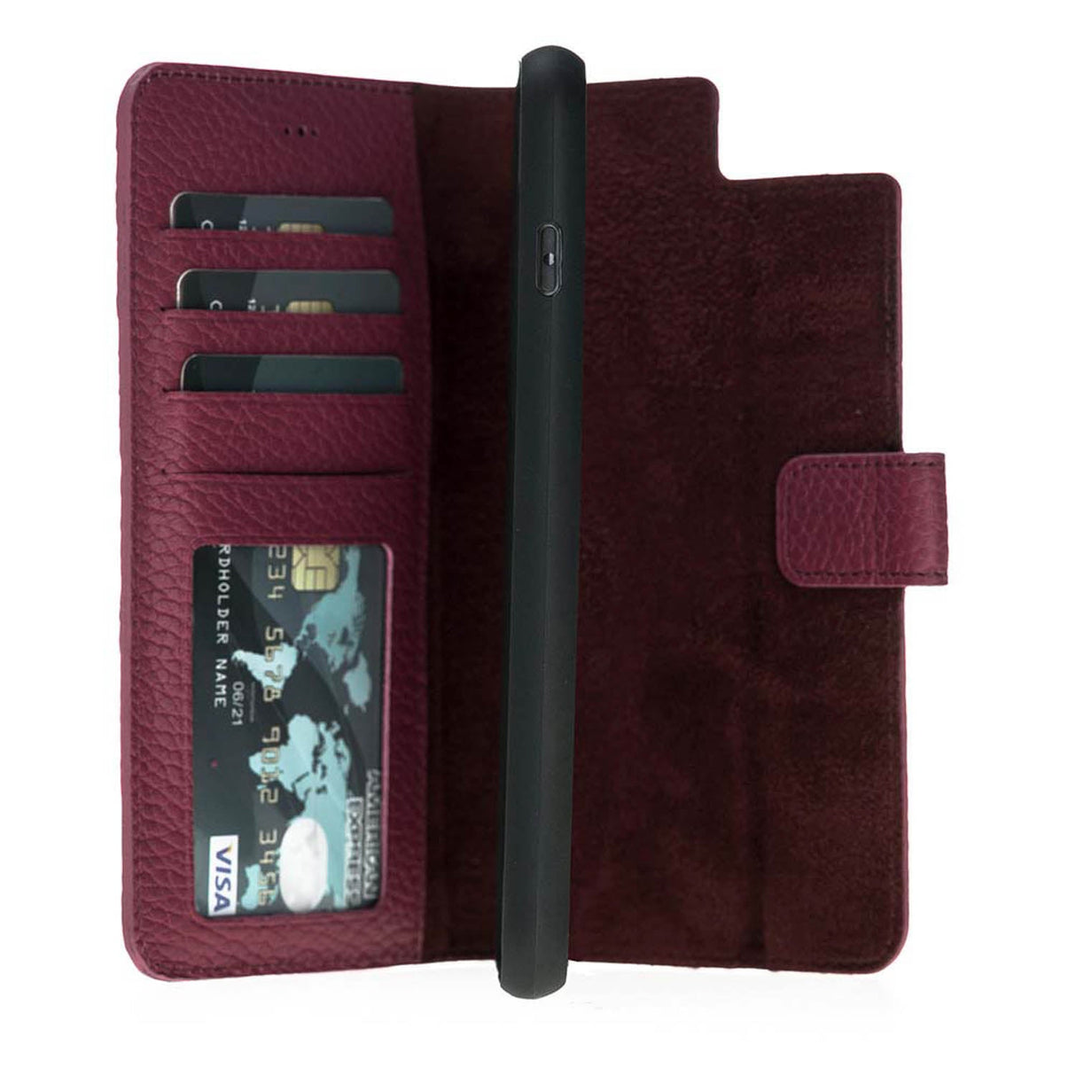 iPhone 8 Plus / iPhone 7 Plus Magnetic Detachable Leather Wallet Case by Hardiston - premium iPhone 7 - 8 - SE Cases
