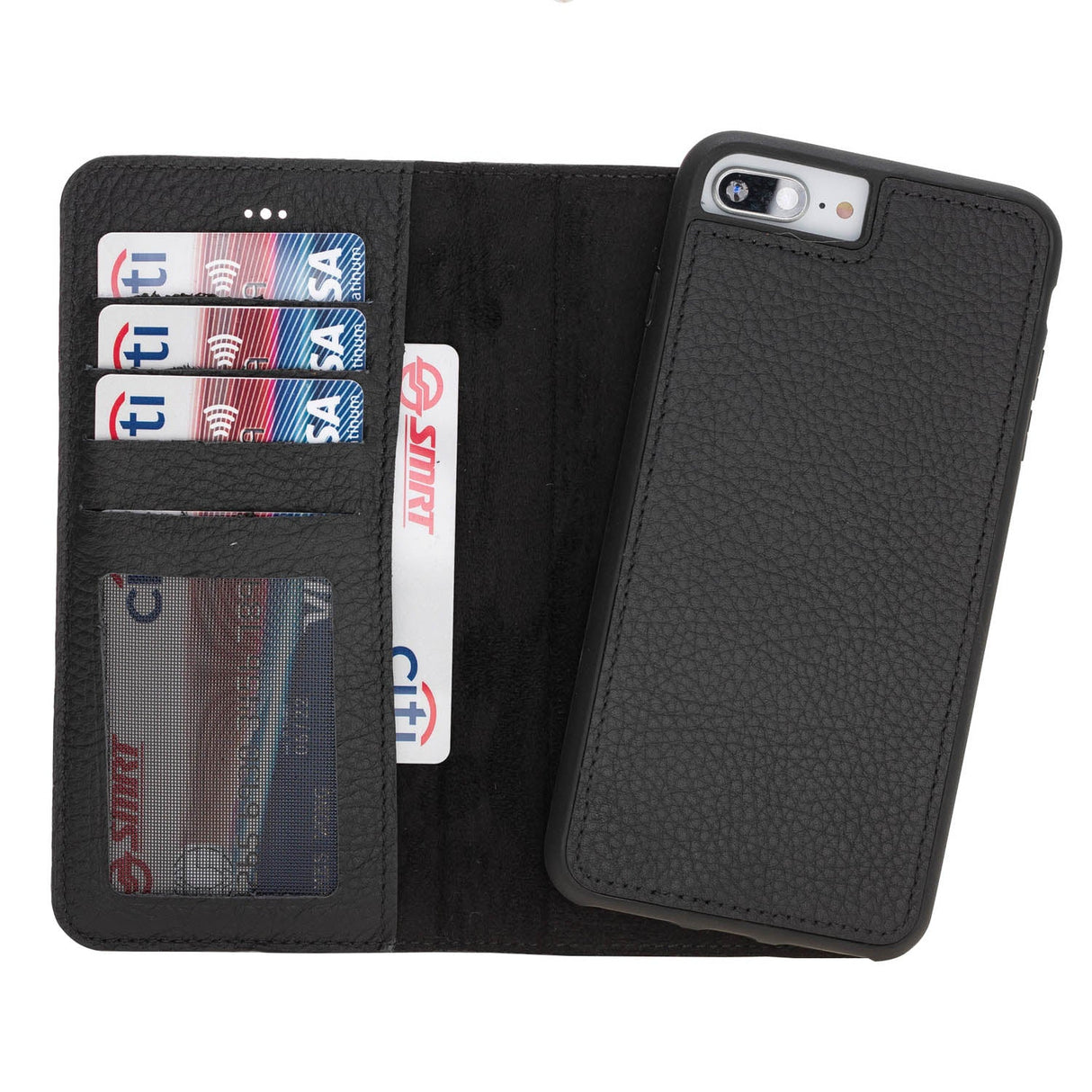 iPhone 8 Plus / iPhone 7 Plus Magnetic Detachable Leather Wallet Case by Hardiston - premium iPhone 7 - 8 - SE Cases