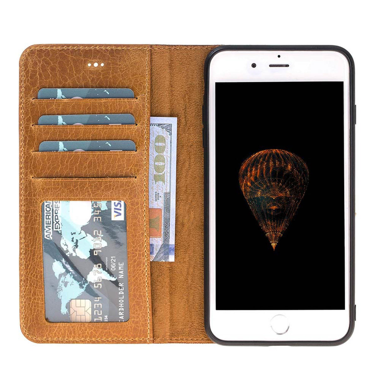 iPhone 8 Plus / iPhone 7 Plus Magnetic Detachable Leather Wallet Case by Hardiston - premium iPhone 7 - 8 - SE Cases