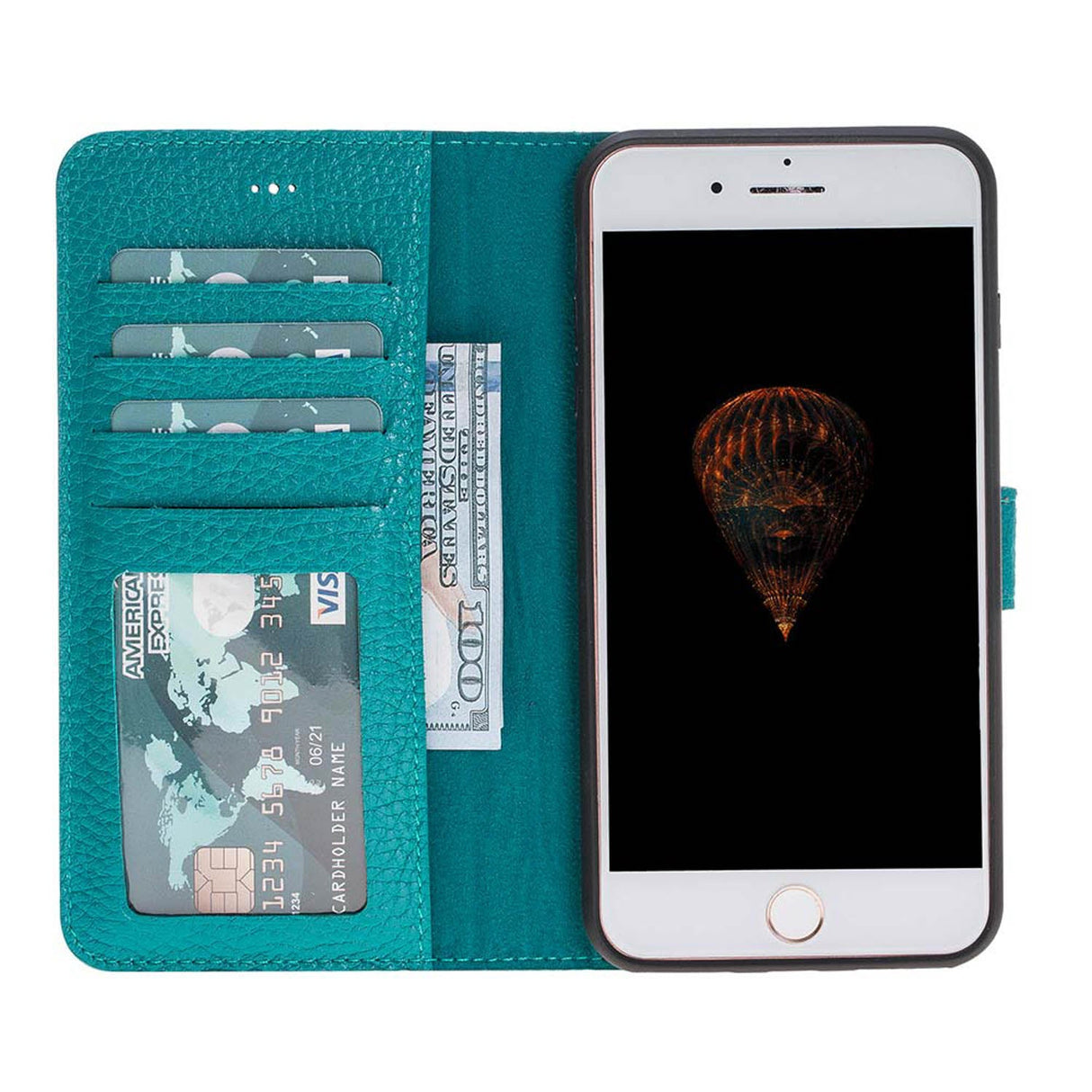 iPhone 8 Plus / iPhone 7 Plus Magnetic Detachable Leather Wallet Case by Hardiston - premium iPhone 7 - 8 - SE Cases