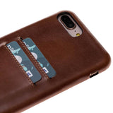 iPhone 8 Plus / iPhone 7 Plus Snap - on Full Cover Leather Case with Credit Card Slots by Hardiston - premium iPhone 7 - 8 - SE Cases