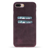 iPhone 8 Plus / iPhone 7 Plus Snap - on Full Cover Leather Case with Credit Card Slots by Hardiston - premium mws_apo_generated