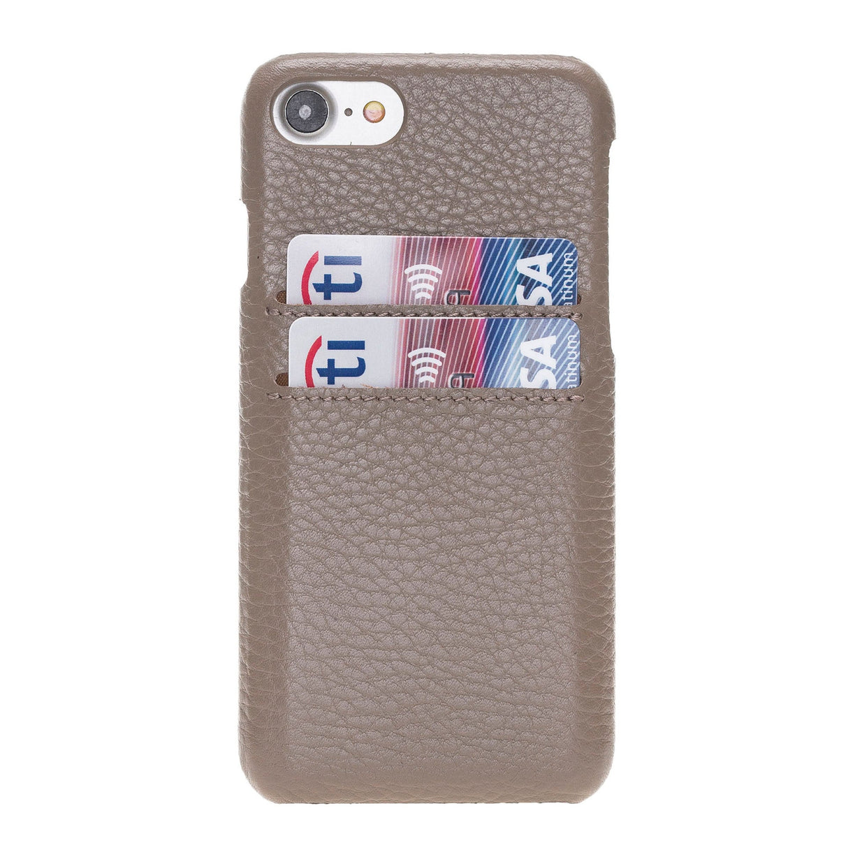 iPhone 8 Plus / iPhone 7 Plus Snap - on Leather Case with Credit Card Slots by Hardiston - premium iPhone 7 - 8 - SE Cases