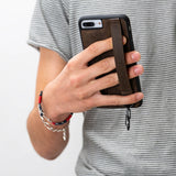 iPhone 8 Plus / iPhone 7 Plus Snap - on Leather Grip Case by Hardiston - premium iPhone 7 - 8 - SE Cases