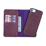 iPhone SE / iPhone 8 / iPhone 7 Dual Fold Magnetic Detachable Leather Wallet Case by Hardiston - premium iPhone 7 - 8 - SE Cases