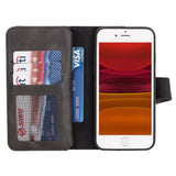 iPhone SE / iPhone 8 / iPhone 7 Dual Fold Magnetic Detachable Leather Wallet Case by Hardiston - premium iPhone 7 - 8 - SE Cases