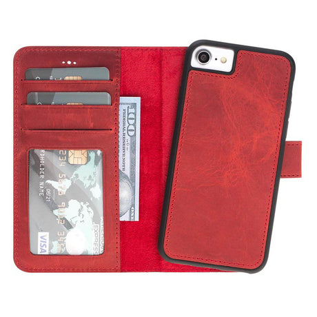 iPhone SE / iPhone 8 / iPhone 7 Leather Wallet Case by Hardiston - premium iPhone 7 - 8 - SE Cases