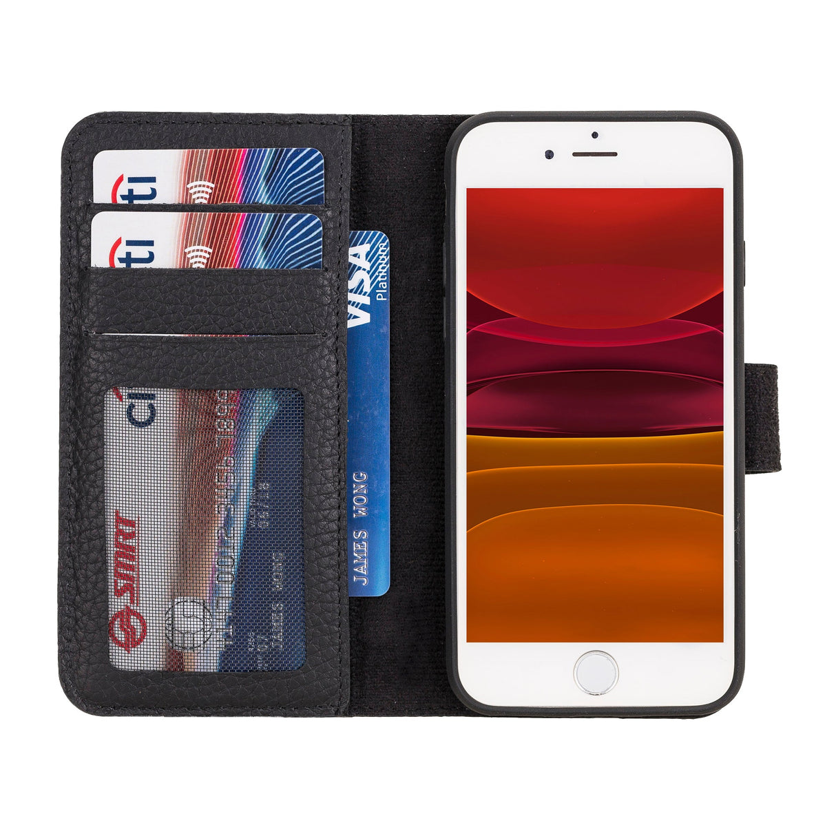 iPhone SE / iPhone 8 / iPhone 7 Leather Wallet Case by Hardiston - premium iPhone 7 - 8 - SE Cases