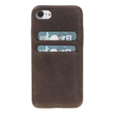 iPhone SE / iPhone 8 / iPhone 7 Snap - on Full Cover Leather Case with Credit Cards by Hardiston - premium iPhone 7 - 8 - SE Cases