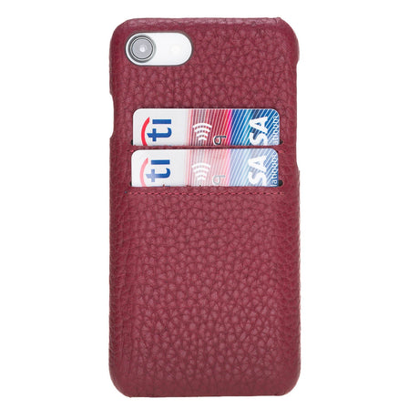 iPhone SE / iPhone 8 / iPhone 7 Snap - on Leather Case with Credit Card Slots by Hardiston - premium iPhone 7 - 8 - SE Cases