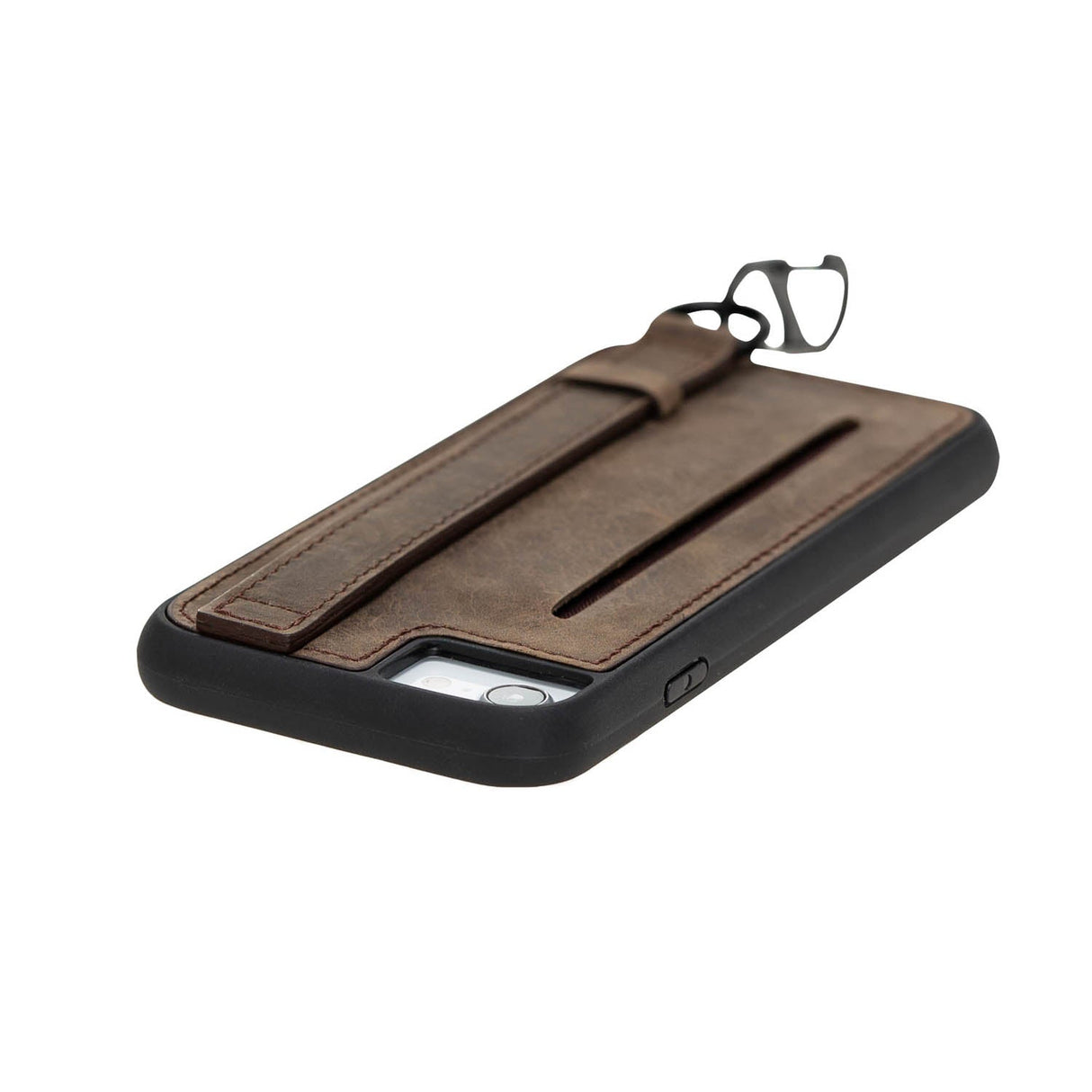 iPhone SE / iPhone 8 / iPhone 7 Snap - on Leather Grip Case by Hardiston - premium iPhone 7 - 8 - SE Cases